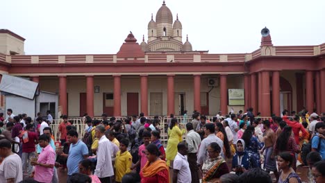 on the eve of durga puja, hindus gather at ganges for bathing and tarpan on mahalaya day.