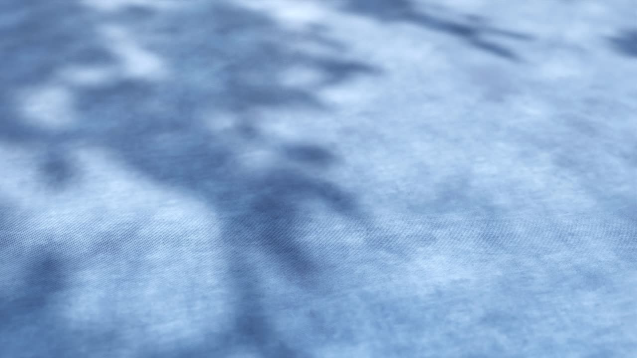 Gentle Shadows of Leaves Dancing on a Blue Textured Surface