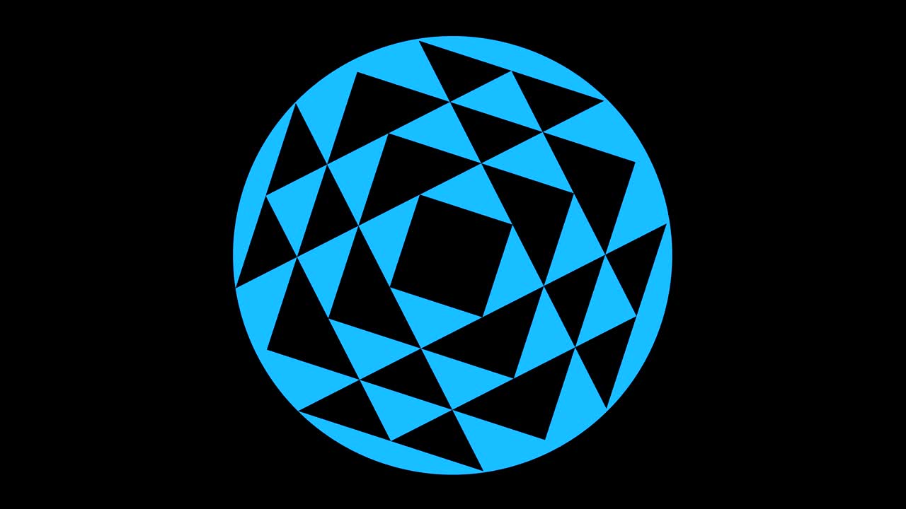 4K video model stroboscopic and hypnotic effect, in 16: 9 video format.