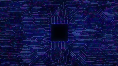 ai integration big data network featuring interconnected glowing blue cubes and advanced data