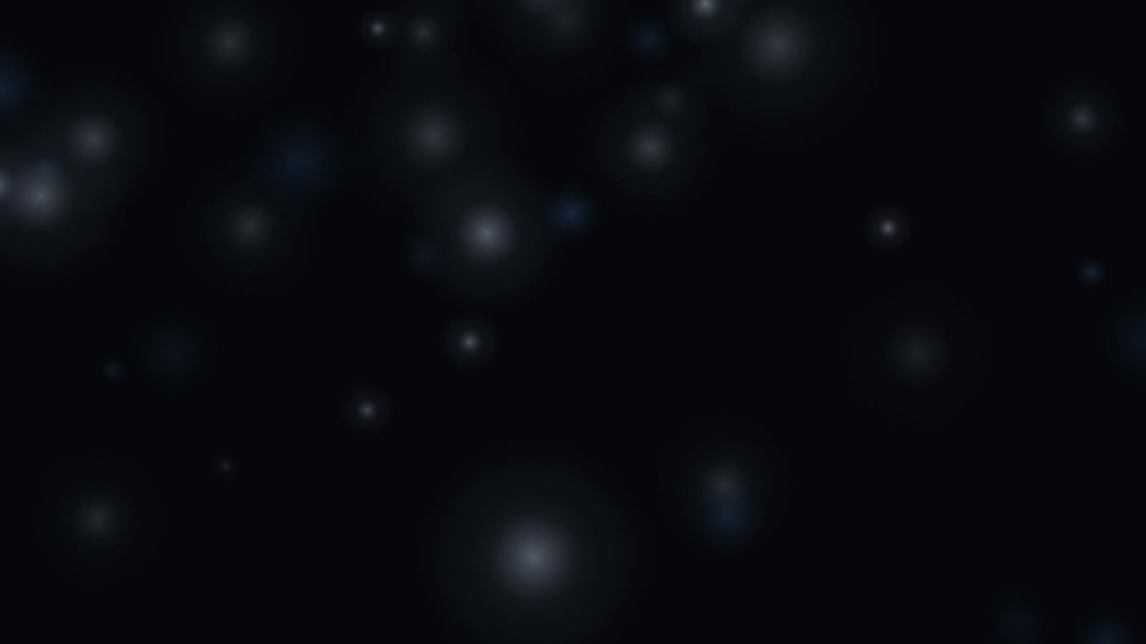 Abstract Floating Particles on Dark Background