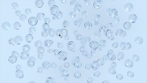 abstract 3d render of iridescent bubbles