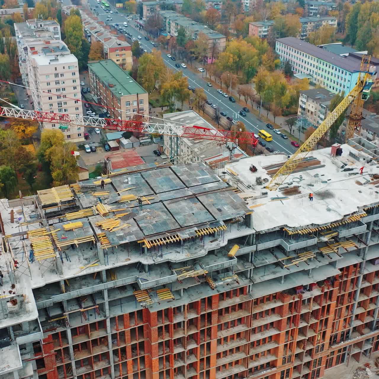 Labor working at construction site