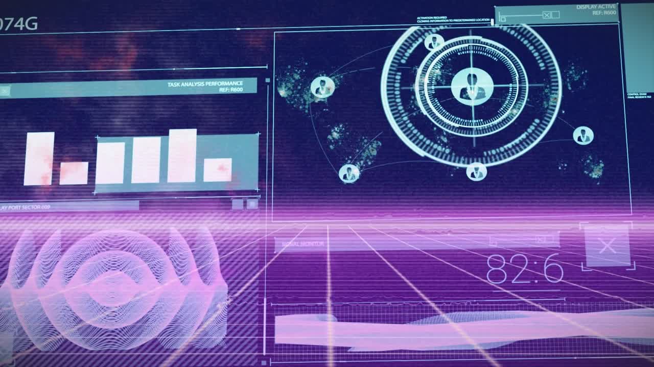 Animasjon av databehandling over former