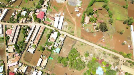 Asentamientos-Rurales-De-áfrica,-Casas-Rurales-De-Kenia,-Granjas-De-Agricultura-Verde,-Asentamientos-Pobres-De-áfrica,-Casas-Rurales-De-Kenia