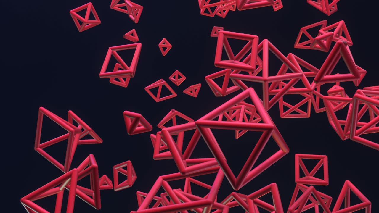 forma futurista, vuelo, animación de un objeto abstracto. fondo de concepto de tecnología dinámica.