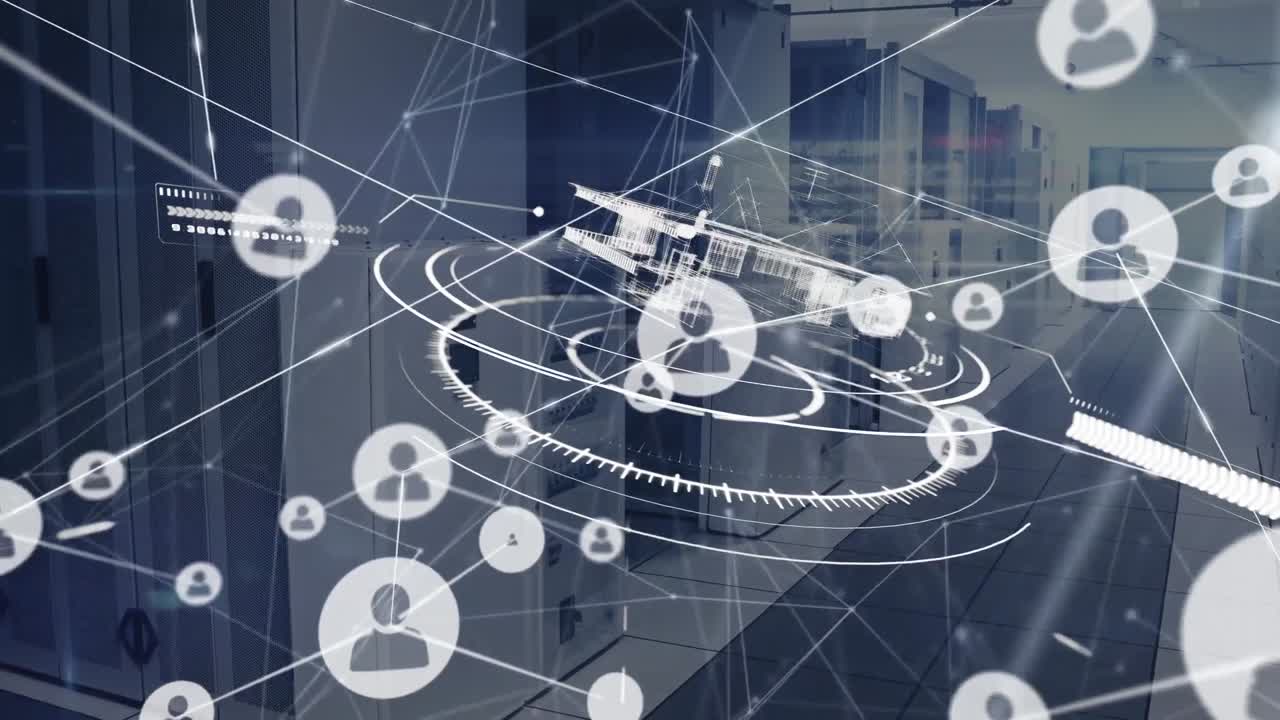 아이콘과 스 ⁇  스캐닝으로 연결 네트워크의 애니메이션 서버  ⁇