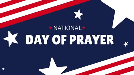 Animation-of-national-day-of-prayer-text-with-american-flag-over-blue-background