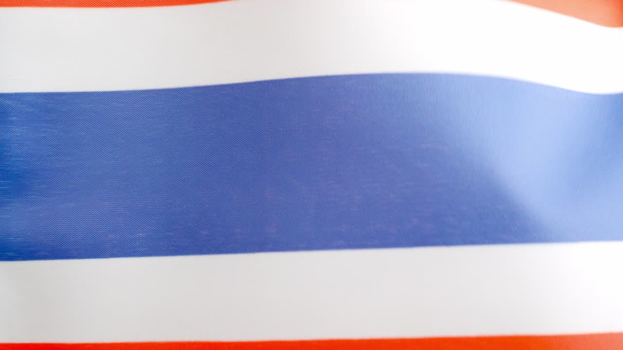 Thai national flag waving by the wind