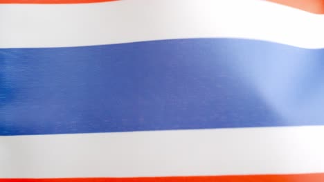 thai national flag waving by the wind