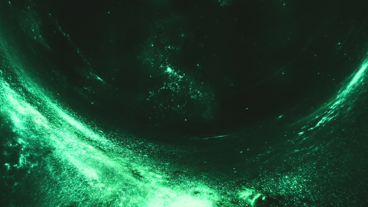 Amethyst green giant wormhole curves the space around it