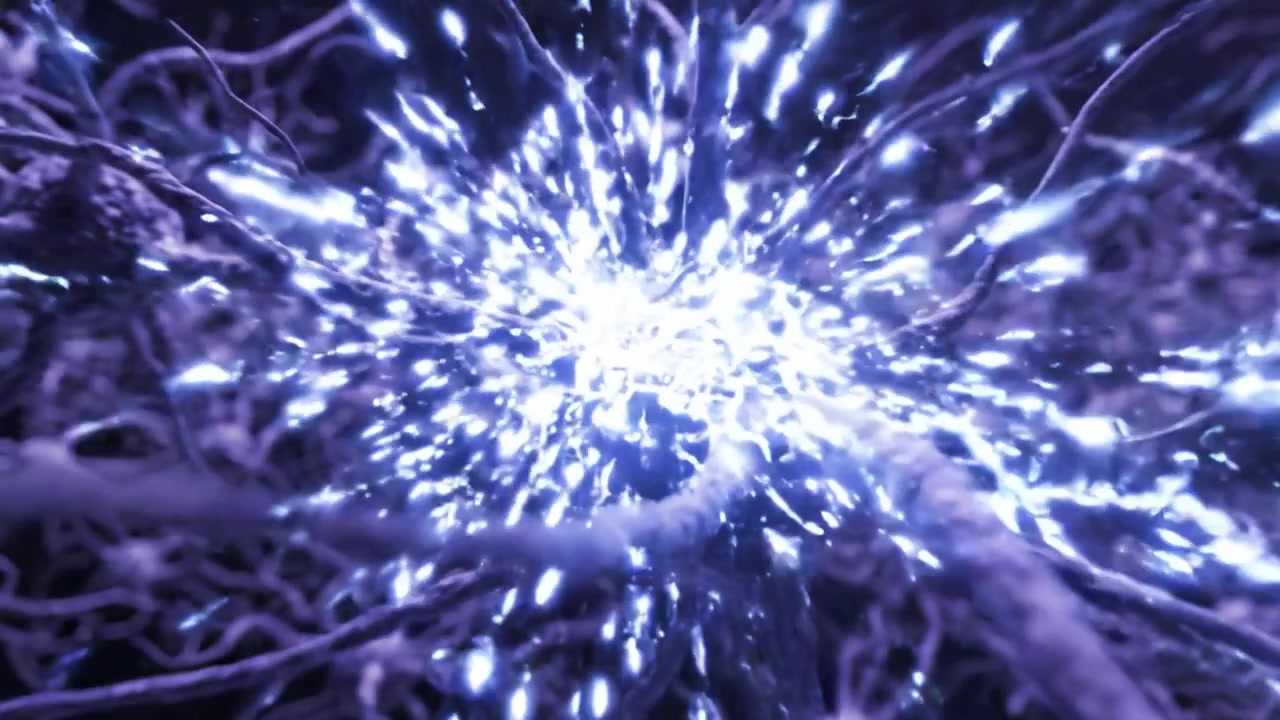 Rete Intricata di Neuroni: Una Vista Ravvicinata Affascinante delle Connessioni Neurali in una Splendida Tonalità Viola, che Evidenzia la Complessità dell'Attività Cerebrale