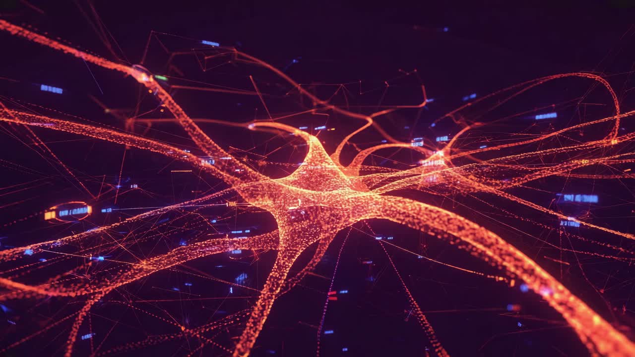 Abstract Neural Network Illustration