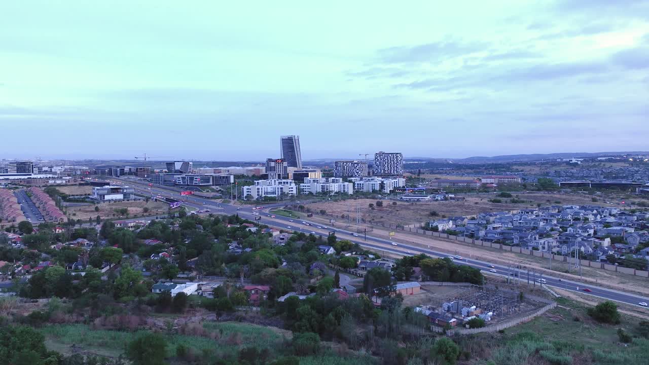 Mall of africa township, midrand, showing residential and urban areas, aerial view