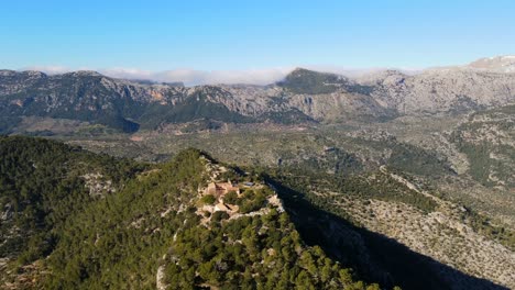experience breathtaking views of the tramontana mountains and the historic castell de alaro in mallorca.