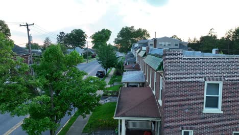 Brick townhouses