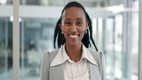 Face,-business-and-black-woman-with-smile