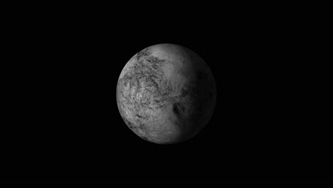 4k planet haumea on black background