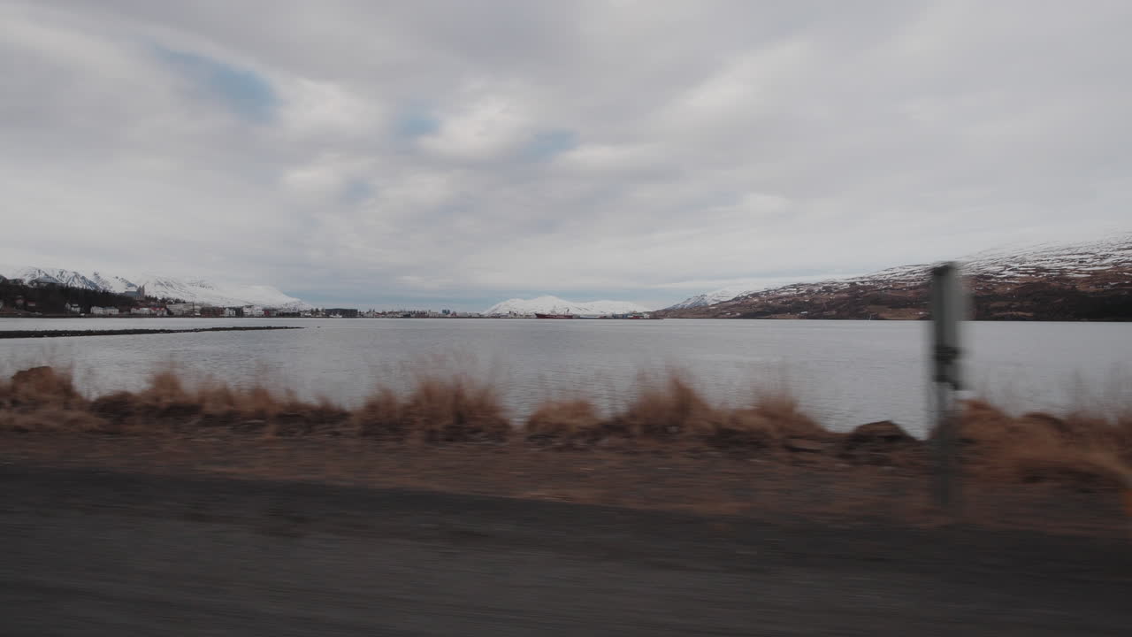 Winter Fjord Scenery