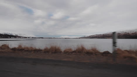 winter fjord scenery