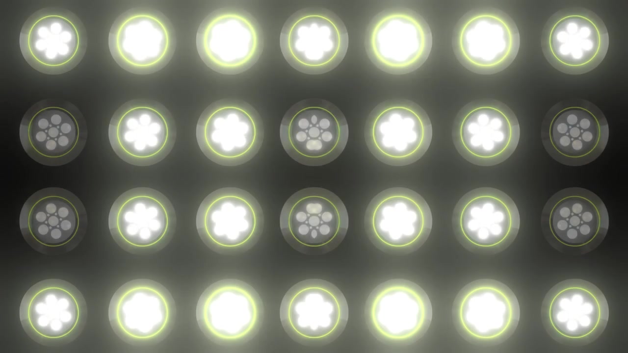 Abstract LED Stage Lighting Pattern