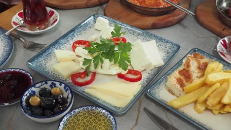 delicious turkish breakfast spread