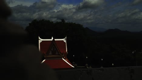 looking around at the temple