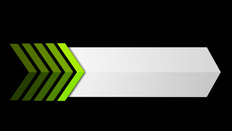 modern green arrow design