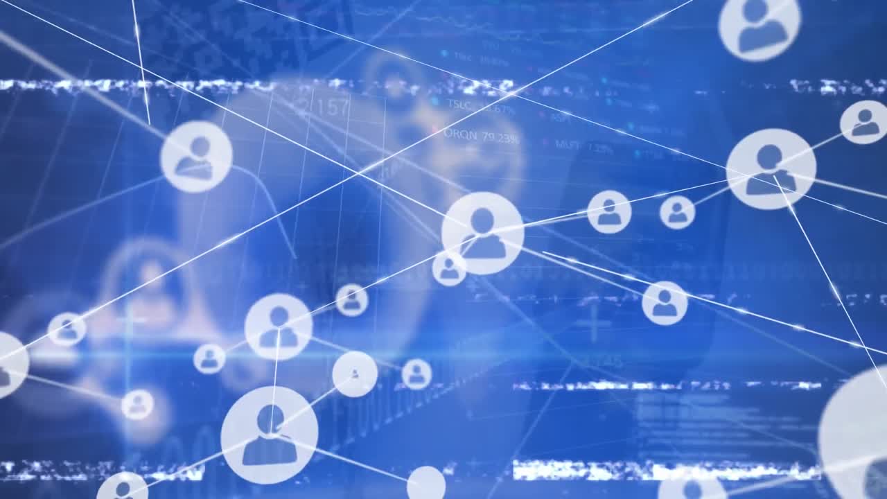 데이터 프로세싱을 통한 연결 네트워크의 애니메이션