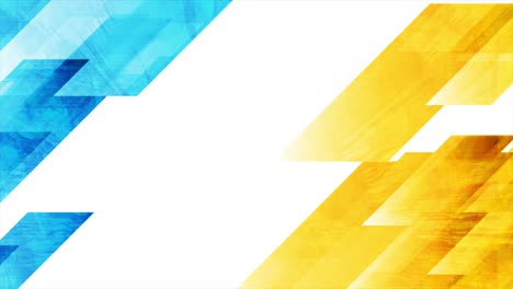 blue and yellow abstract geometric grunge motion design