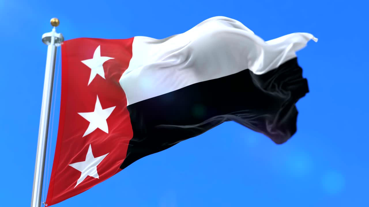 bandera de la ciudad de laredo, ciudad de texas en los estados unidos de américa - bucle