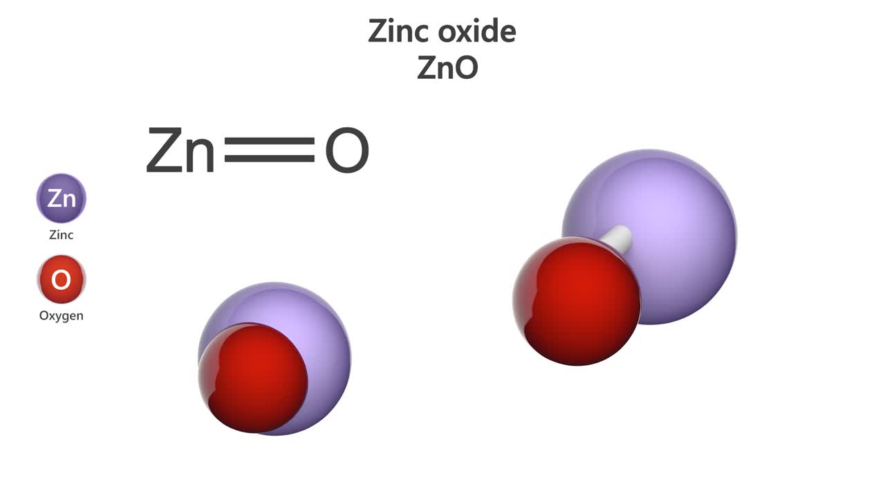 óxido de zinc (zno). bucle sin costuras.