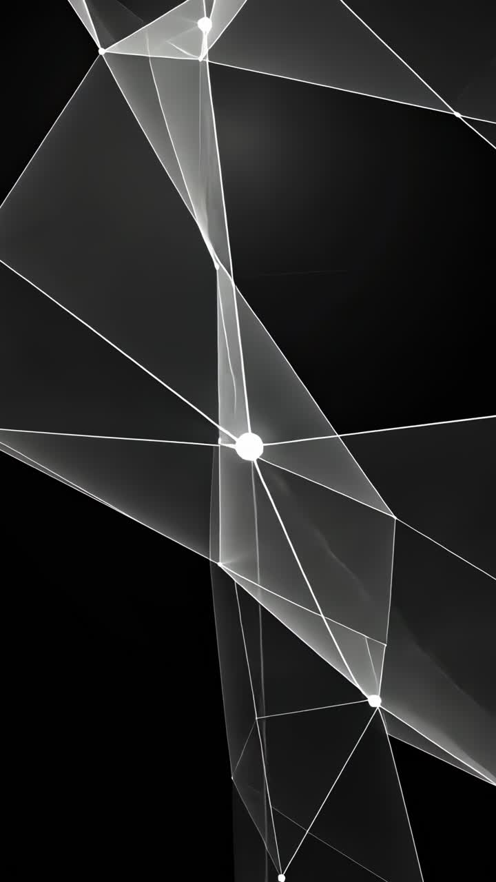 Abstract geometric shapes with a 3D effect on a black background, viewed from a top-down angle