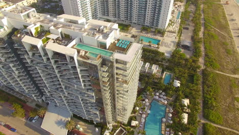 Drone-footage-of-South-beach-in-Miami