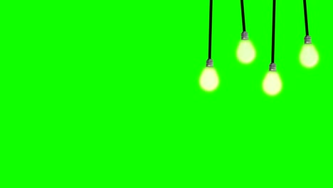 group of bulb lights - abstract - background - loopable