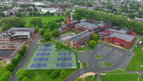 High-aerial-orbit-around-school