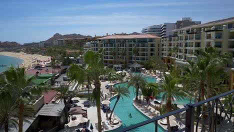 cabo san lucas hotel view from balcony, casa dorada resort and spa, mexico