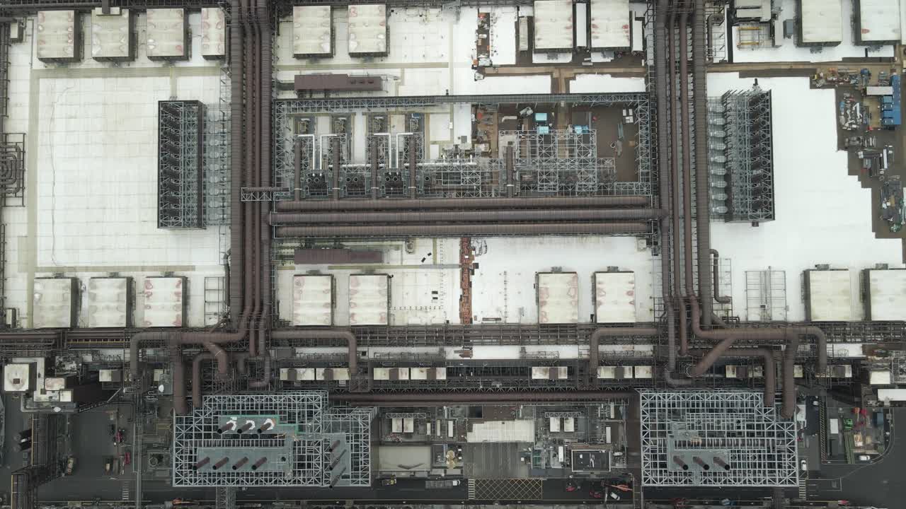 Overhead View of Facility Of Intel Corporation - Electronics Manufacturer In Leixlip, Kildare, Ireland