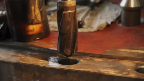 drilling a metal part