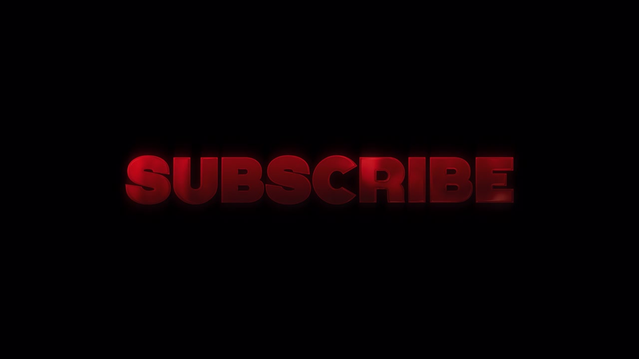 Animated Text Overlay Saying Don't Forget To Subscribe
