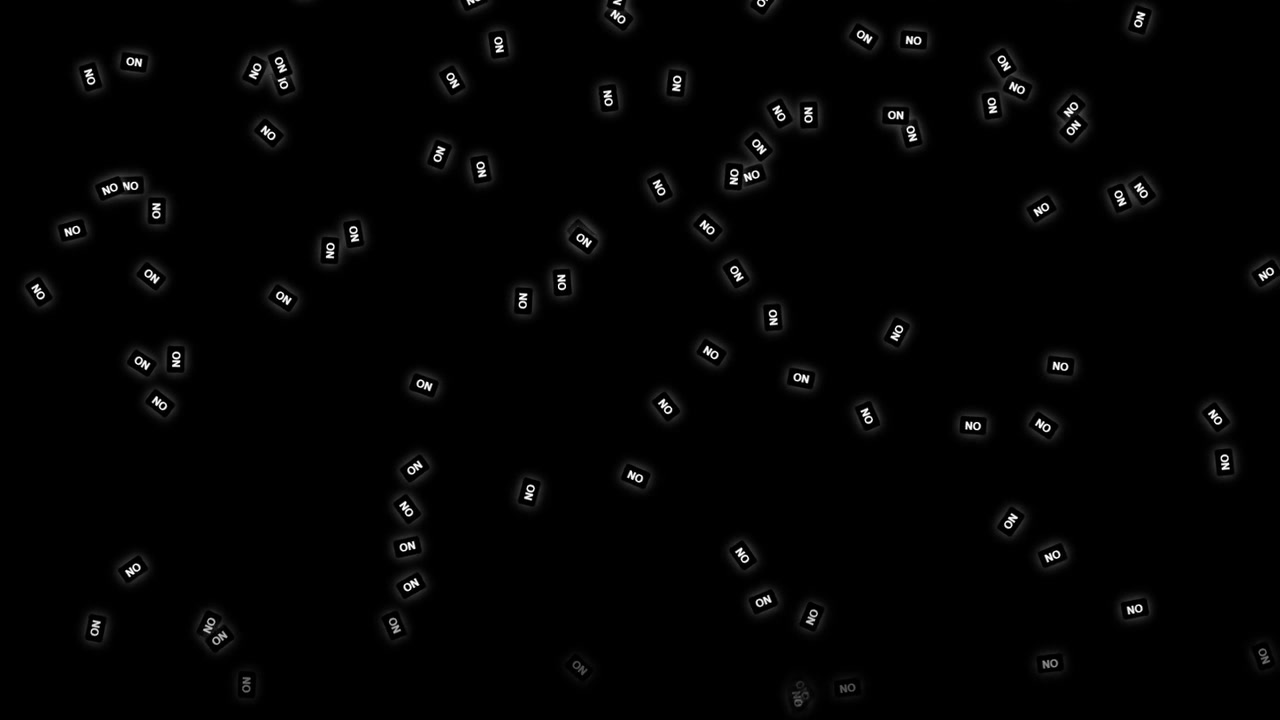 Abstract Motion Background With Falling Glowing On Text Icons