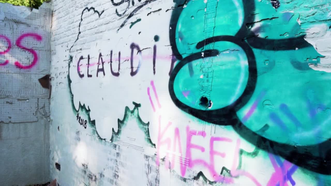 Graffiti-Covered Wall