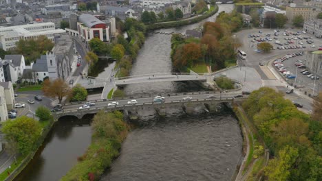 rush our in galway city, featuring the corrib bridges and the cathedral