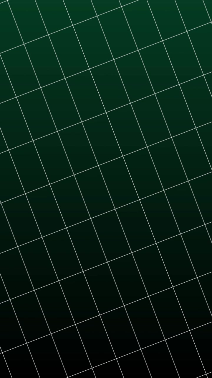 Animated Moving Diagonal Grid Lines on Dark Green Background