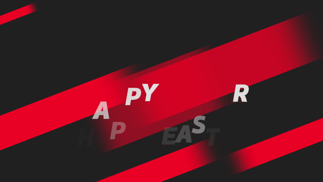 felices pascuas con rayas rojas en degradado negro de moda