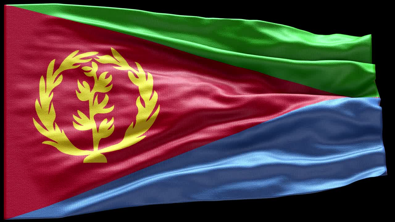 4k 매우 상세한 에리트레아의 발 - 에리트레이아 발 높은 세부 사항 - 국가 발 에리테레아 파동 패턴 loopable 요소