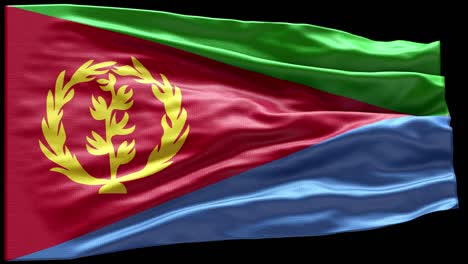 4k bandera muy detallada de eritrea - bandera de eritrea alto detalle - bandera nacional eritrea patrón de ondas elementos en bucle