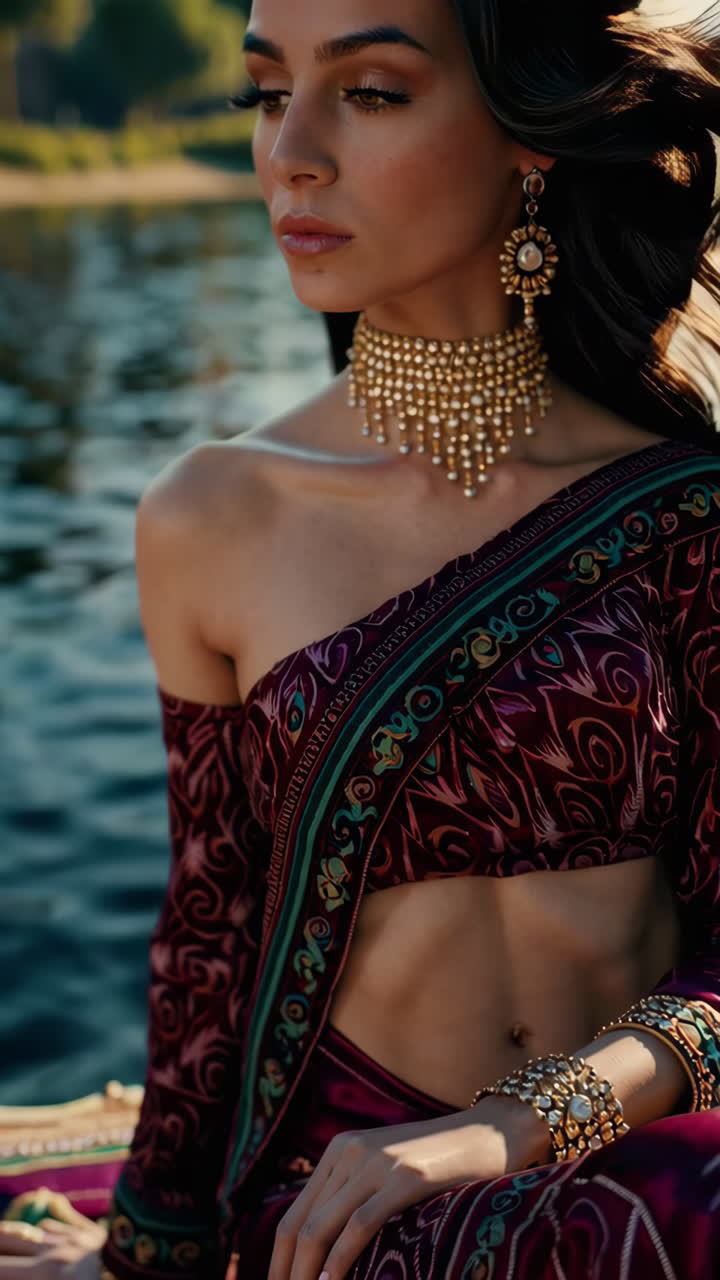 Elegant Indian Woman in Saree