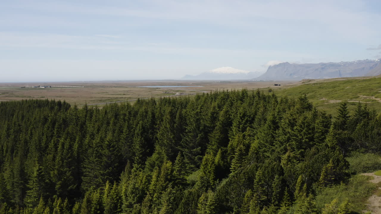 Vest-islandsk landskap på Snæfellsneshalvøya - flyfoto