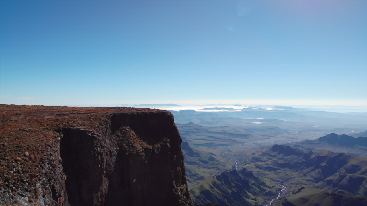 경치 좋은 산맥 풍경